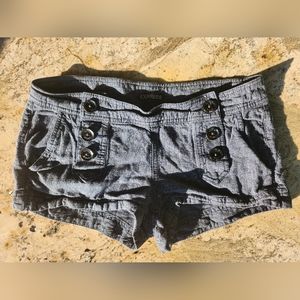 Express Button Front Linen Shorts